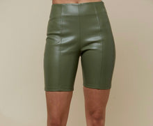 Load image into Gallery viewer, Leather Biker Shorts
