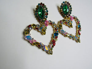 Vintage Heart Earrings