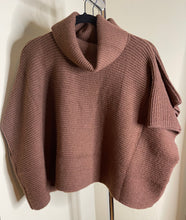 Load image into Gallery viewer, Sweater Poncho (Brown)
